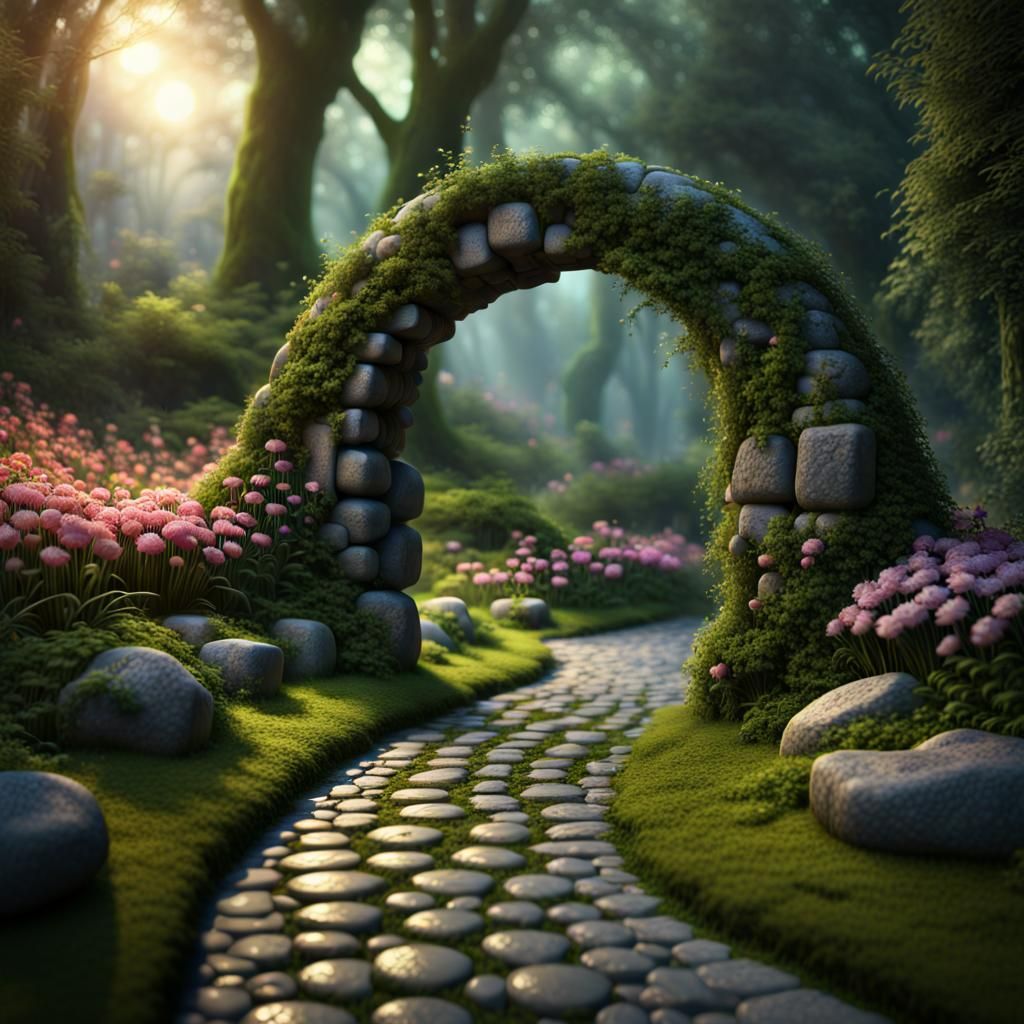 Moongate Awaits in Enchanted Garden