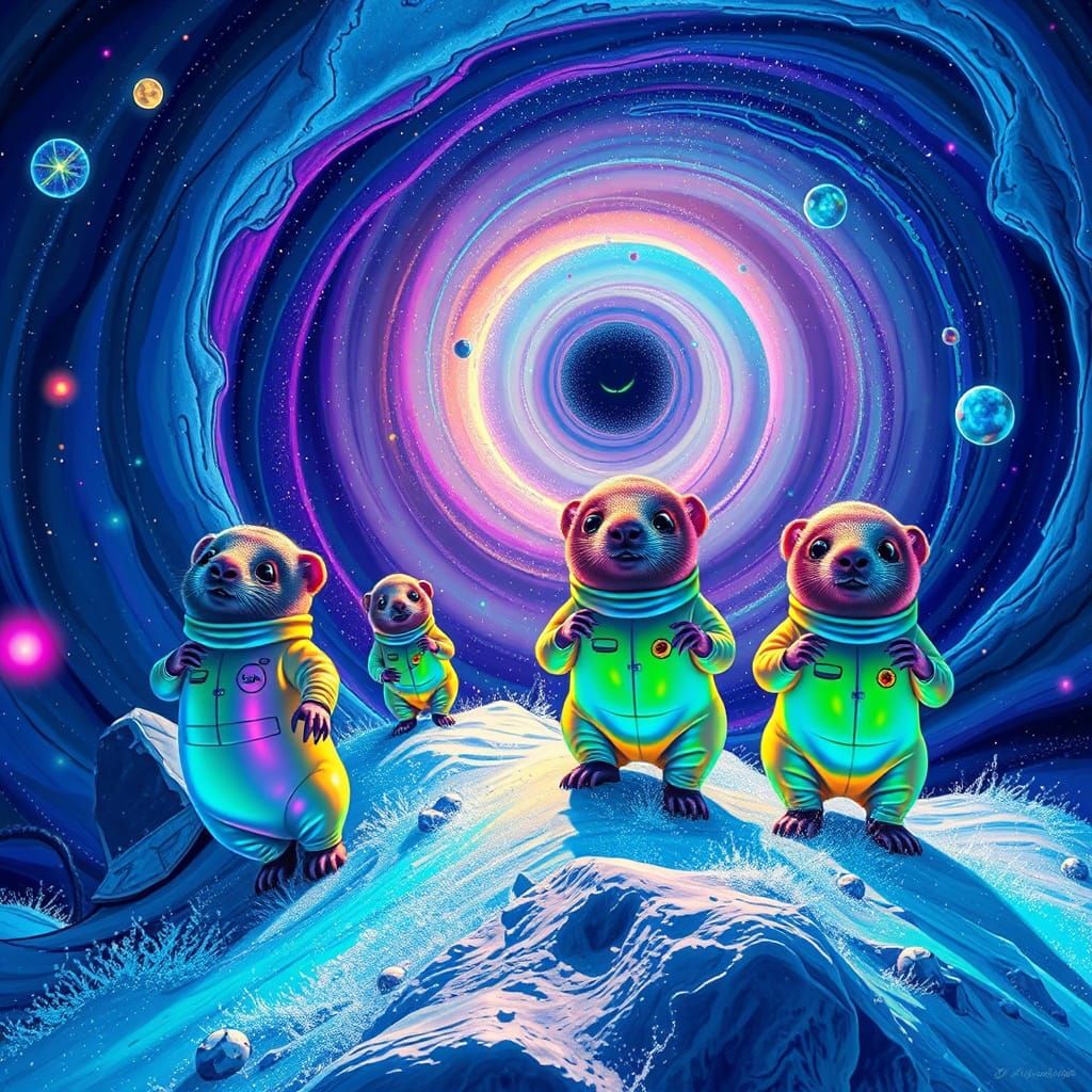 Space Gophers Explore Astral Vortex in Psychedelic Surrealis...