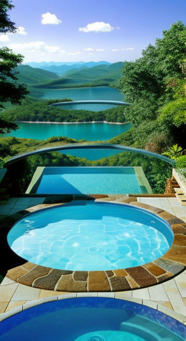 Escher-Inspired Infinity Pool Transcends Dimensions