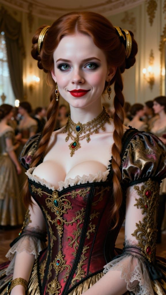 Victorian Ballroom Party Portrait