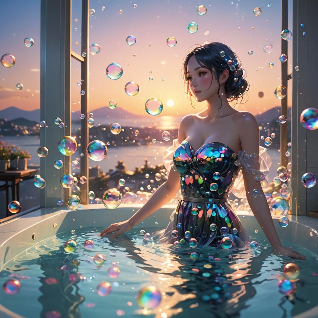 Surreal Bath Time Scene Revealed in Vibrant Concept Art