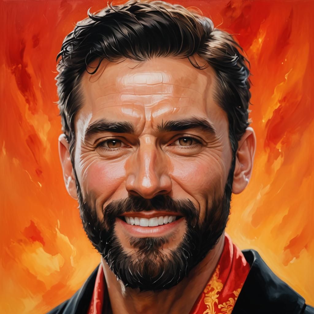 Ethereal Portrait in Velvet Robes