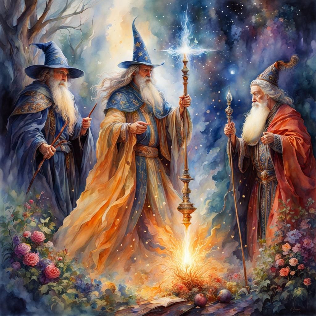 Ethereal Wizard Emerges from Mysterious Realms