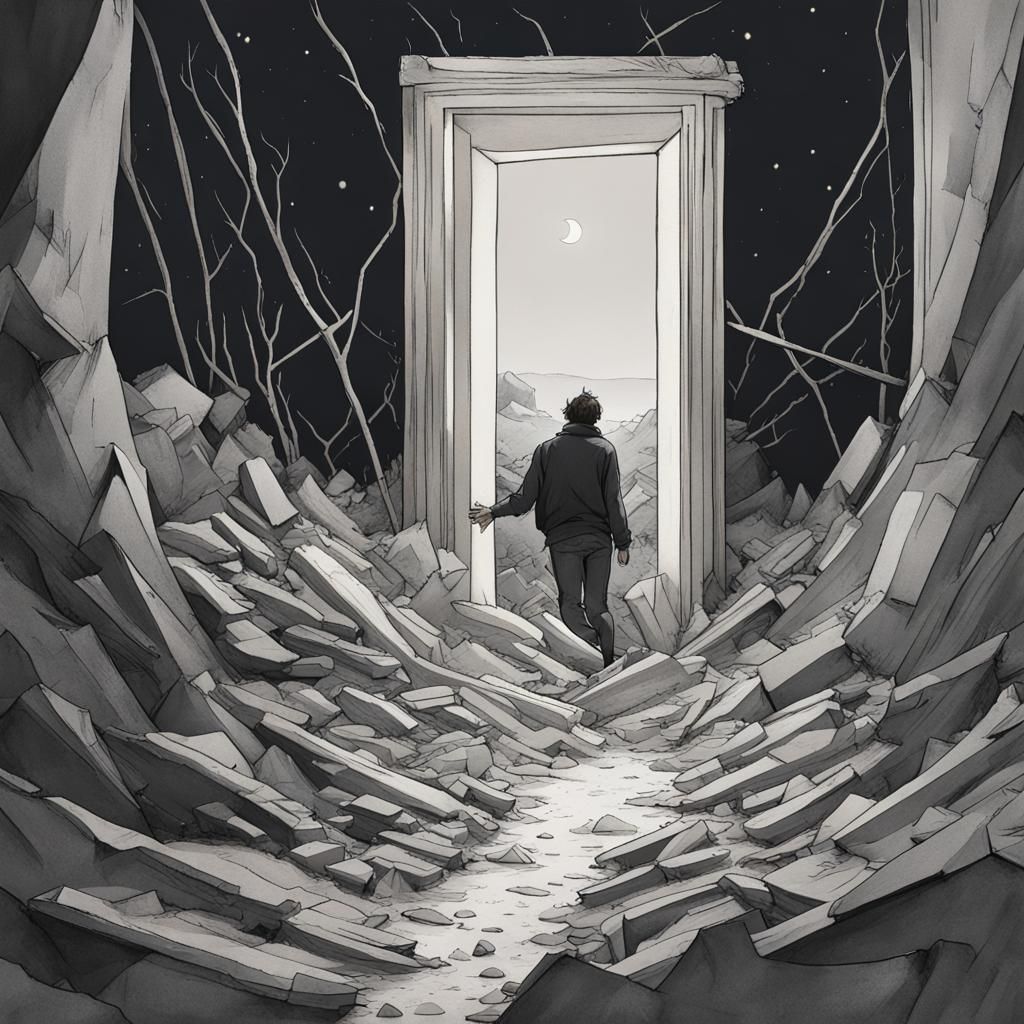 "You know the day destroys the night
Night divides the day
Tried to run, tried to hide
Break on through to the other si...