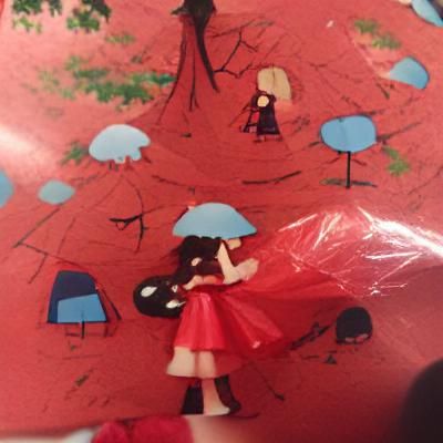 A Girl Under a Tree in a Melancholic Landscape