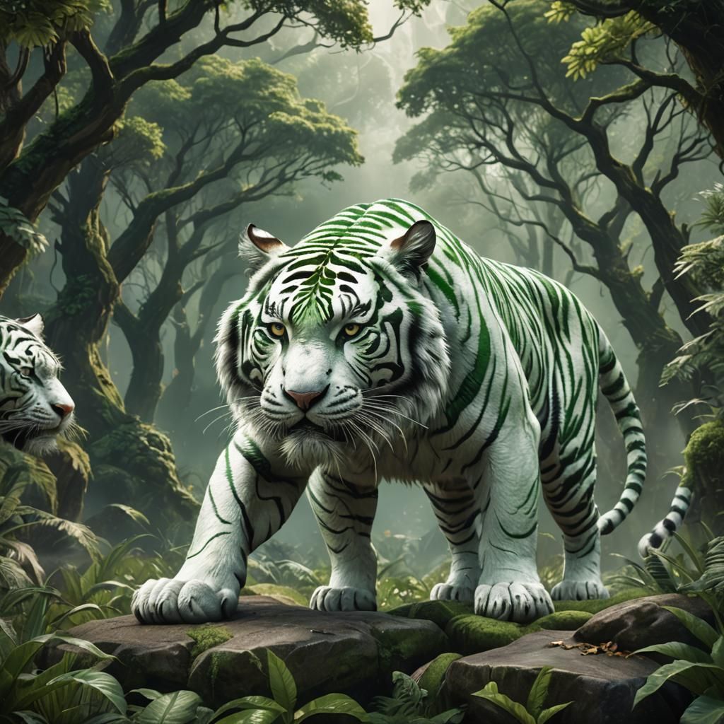 Vibrant Fantasy Tiger Revealed in Stunning 8K Detail