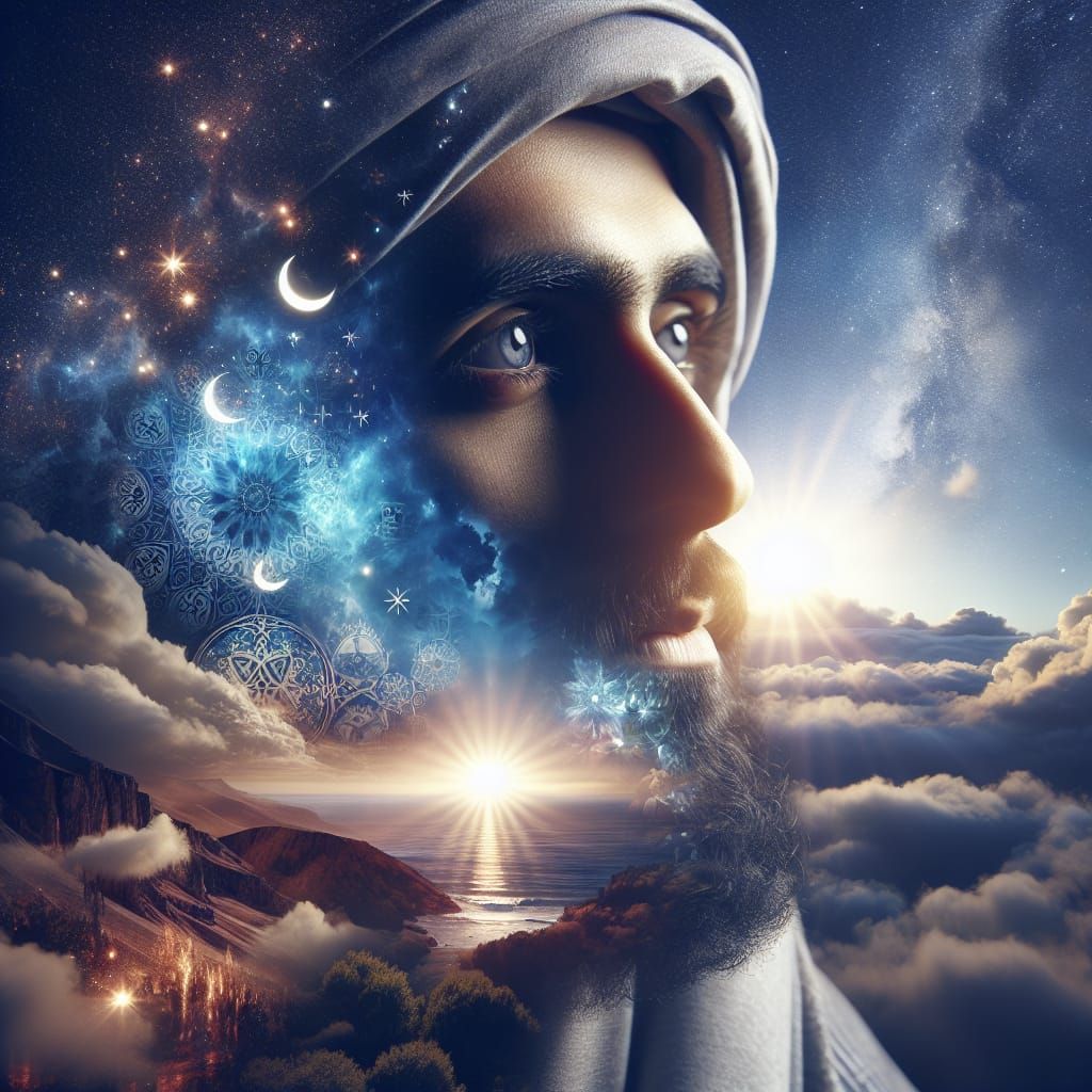 Surreal Portrait of Eternal Love