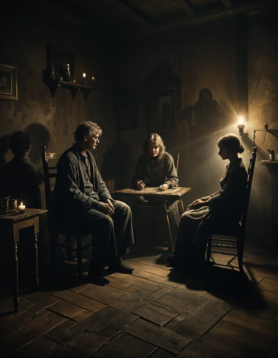 Ethereal Encounter in Soft Impressionist Hues