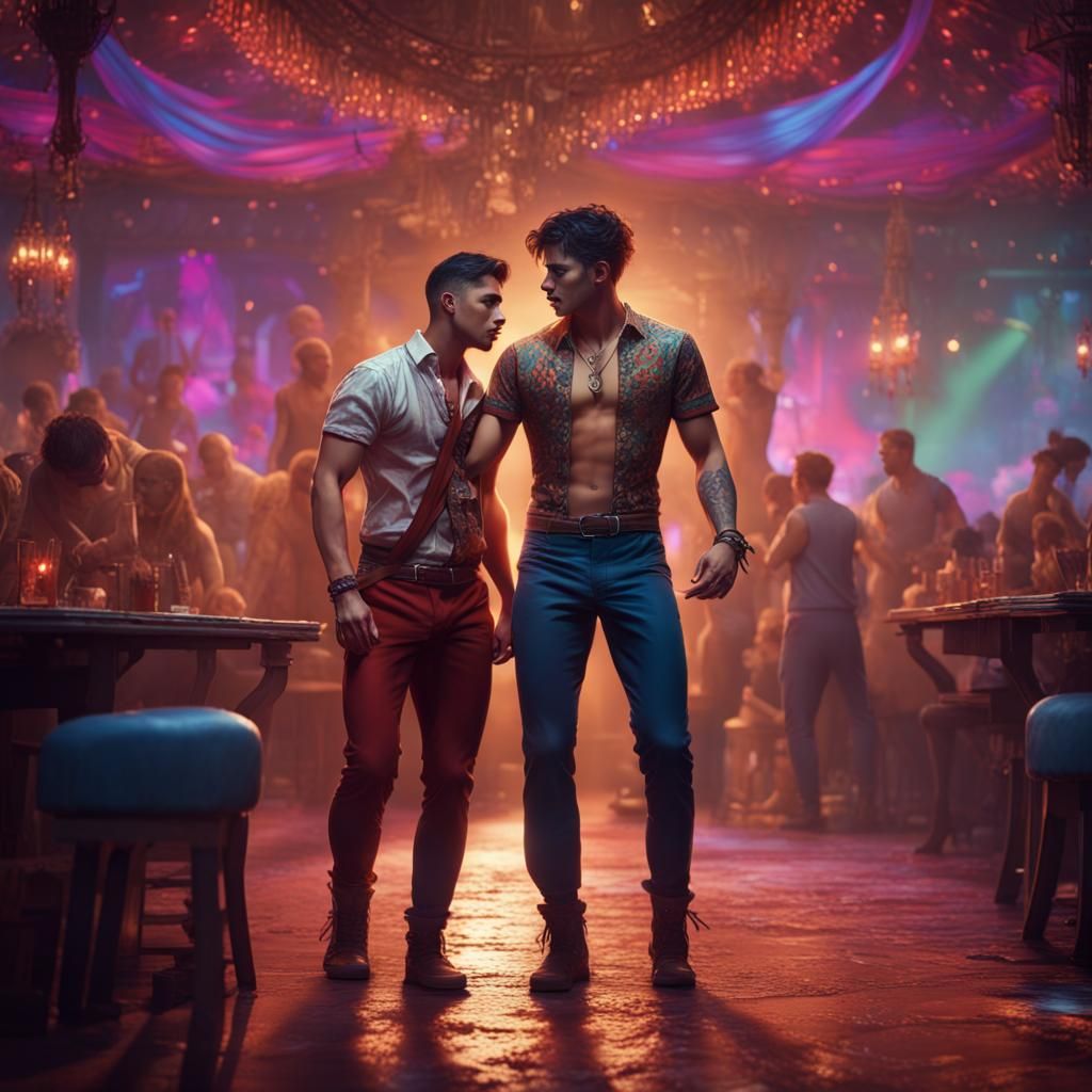 Vibrant Latinx Dance Party in a Fantastical Club