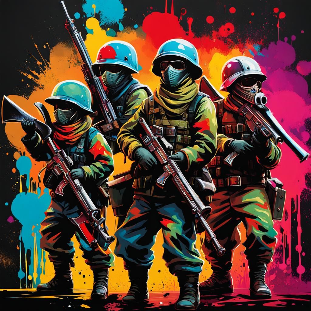 Baroque War Zone in Graffiti Art