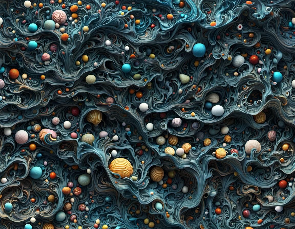 Hyperrealistic Deep Ocean Horrors in Candy Art Style