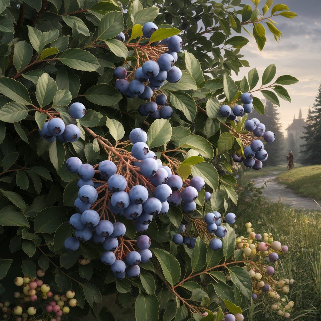 Roses are red. Violets are blue. Blueberries are purple. Who knew?