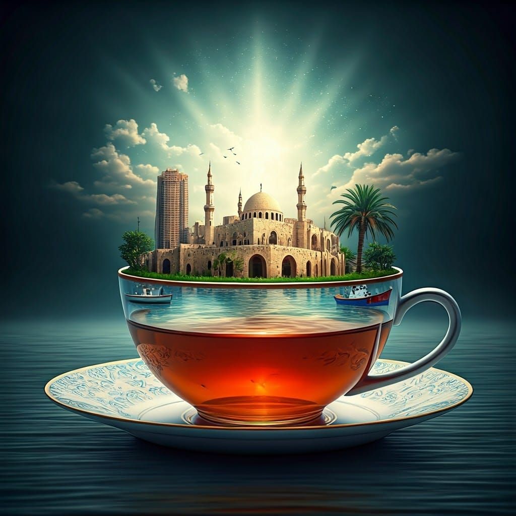Gaza Dreamscapes in a Whimsical Teacup
