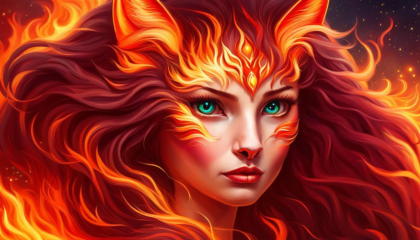 fire cat goddess