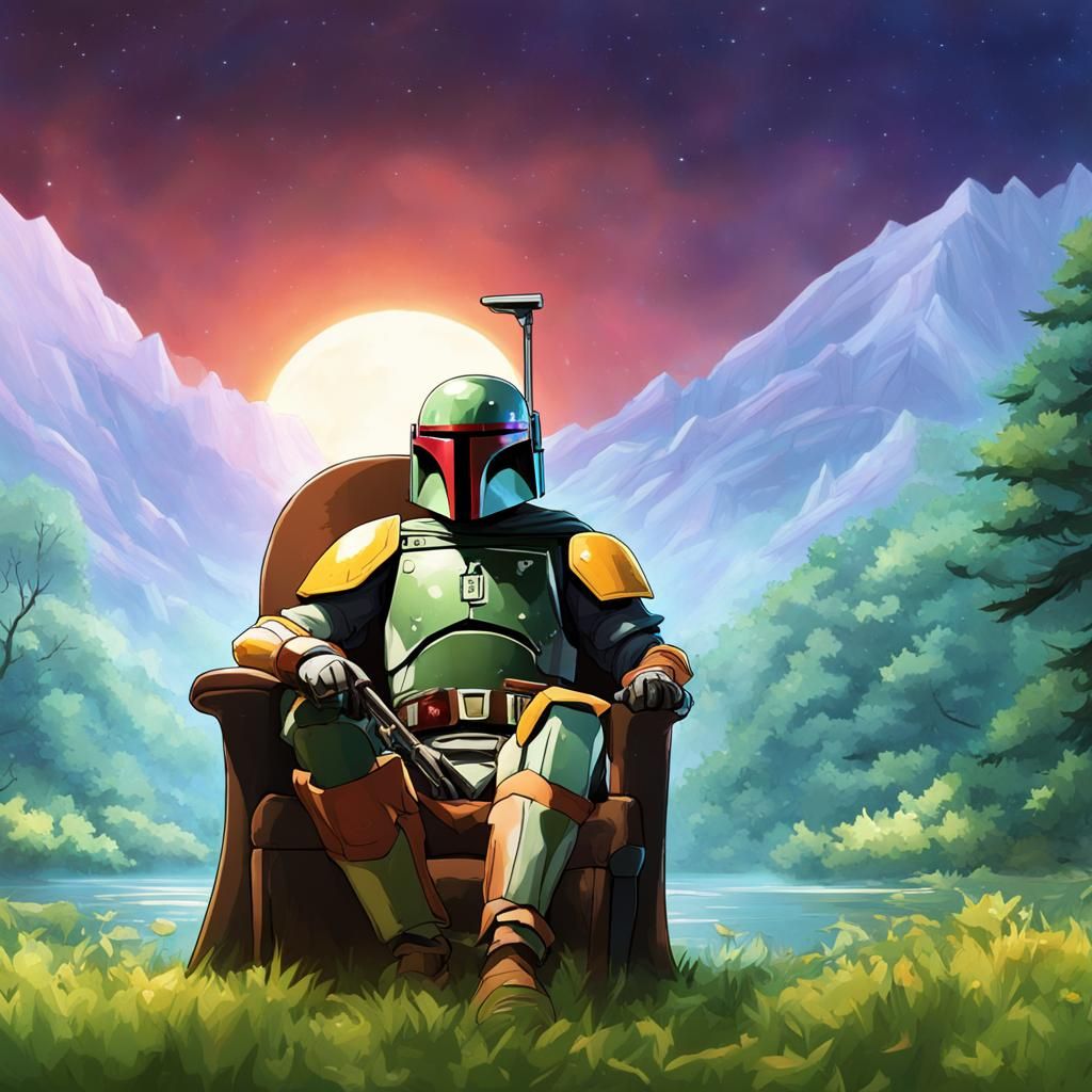 Boba Fett on the Portrait Planet