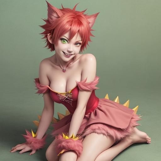 Mystical Anime Witch Conjures Cute Monster Companion