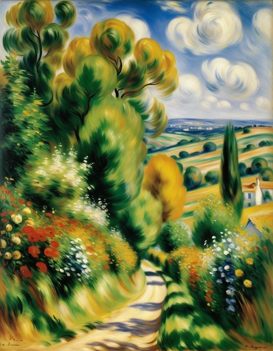 Bust of a Young Woman in Soft Impressionist Colors