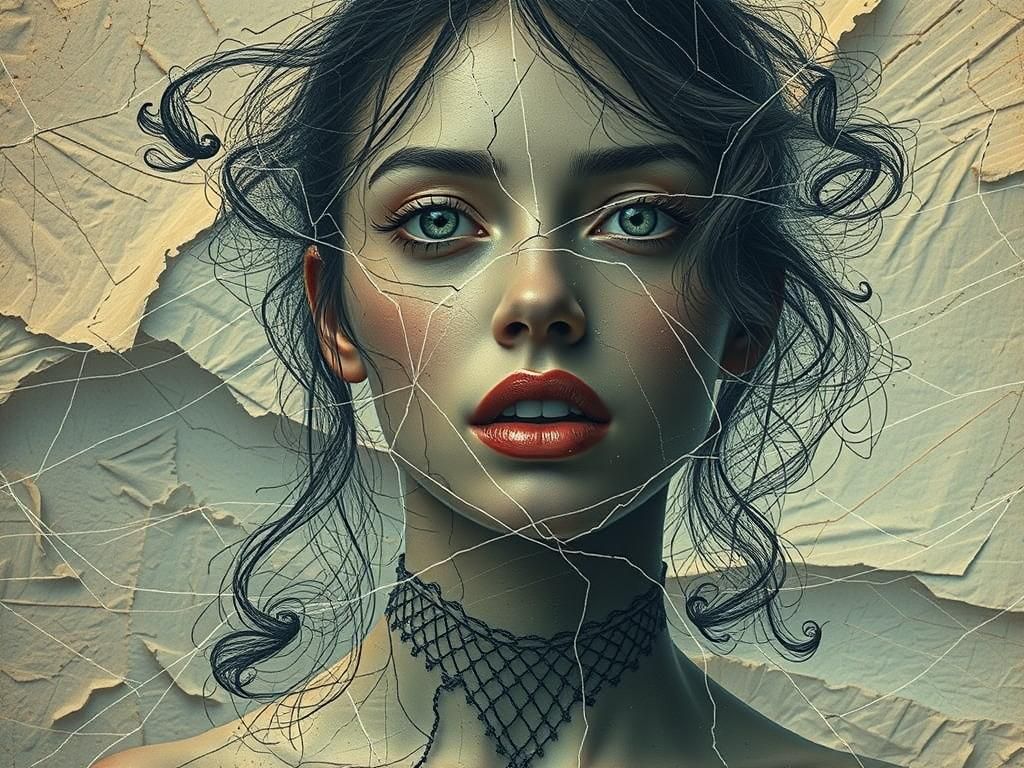 Seamless Grid Fabrication of a Woman's Face Revealed