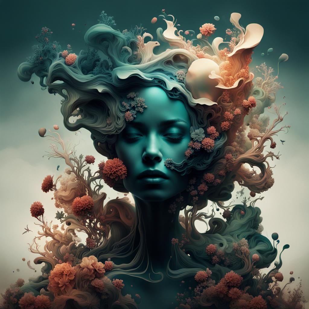 Dreamlike Surrealism with Ethereal Glow and Mysterious Depth...