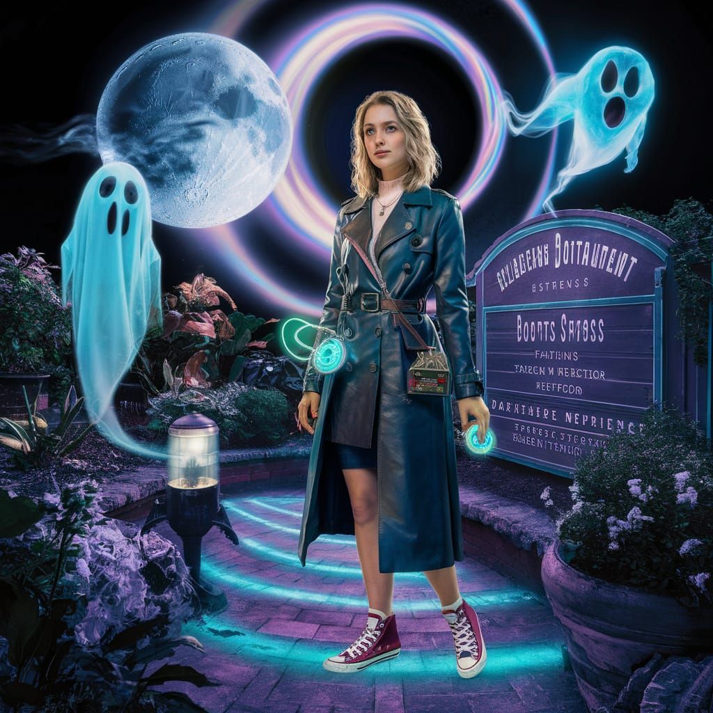 Ethereal Vortex in Botanical Gardens