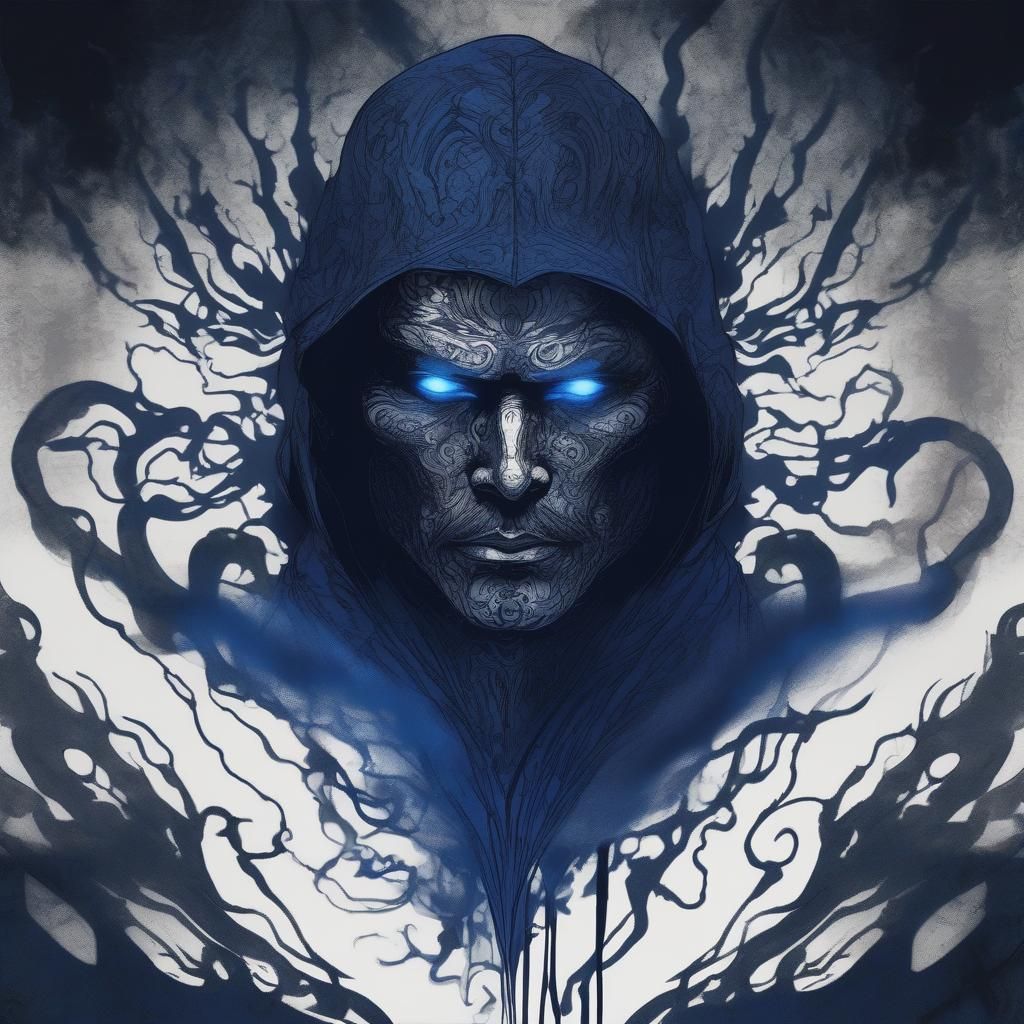 MattaGhost in Dark Fantasy Japanese Ink Art