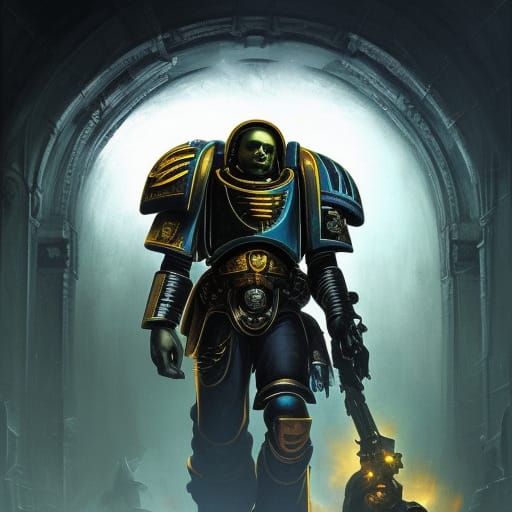 Dark Fantasy Spacemarine Death Angel Masterpiece