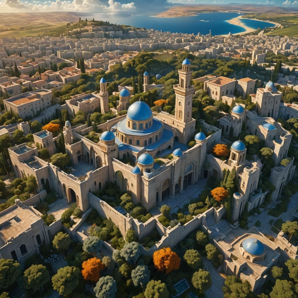 Fantastical Israel Landscape in Vibrant Colors