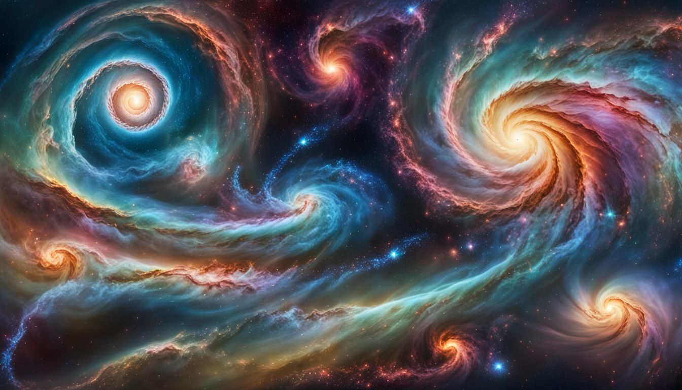 Hauntingly Beautiful Galaxy in Low-Fi Lomography Style