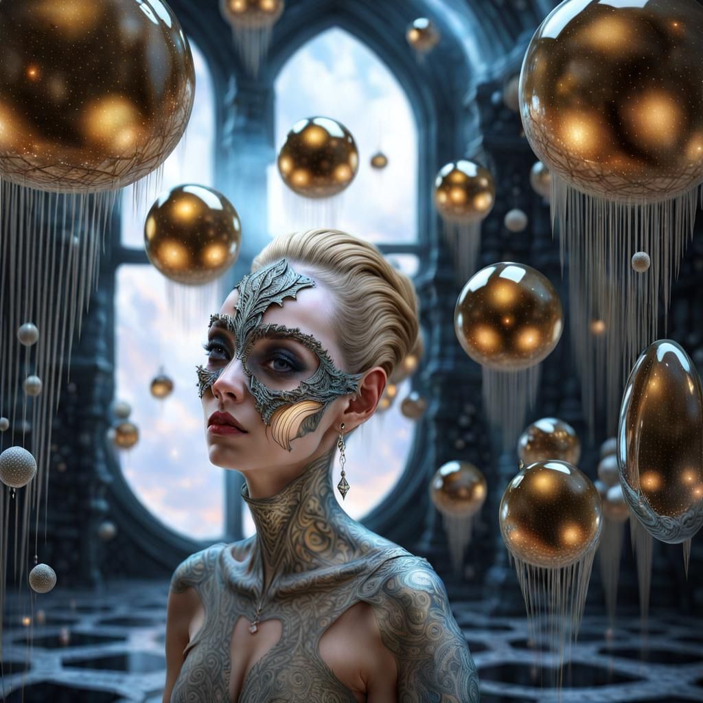 Surreal Alien Pets in a Magical Landscape