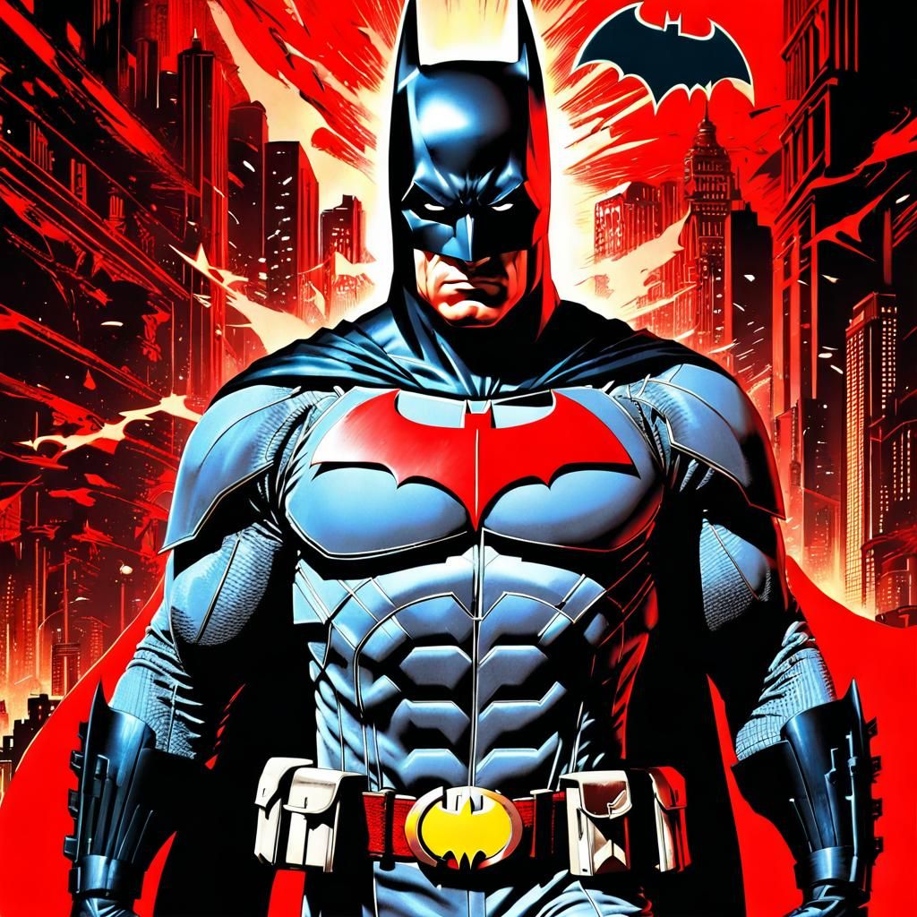 Red Caped Dark Knight from Flashpoint Universe