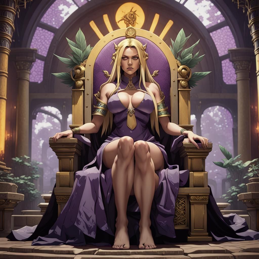 Dark Fantasy Tsunade Reigns Supreme on Throne