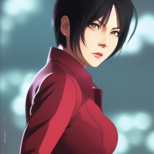 Ada Wong Anime Key Visual in Vibrant Colors