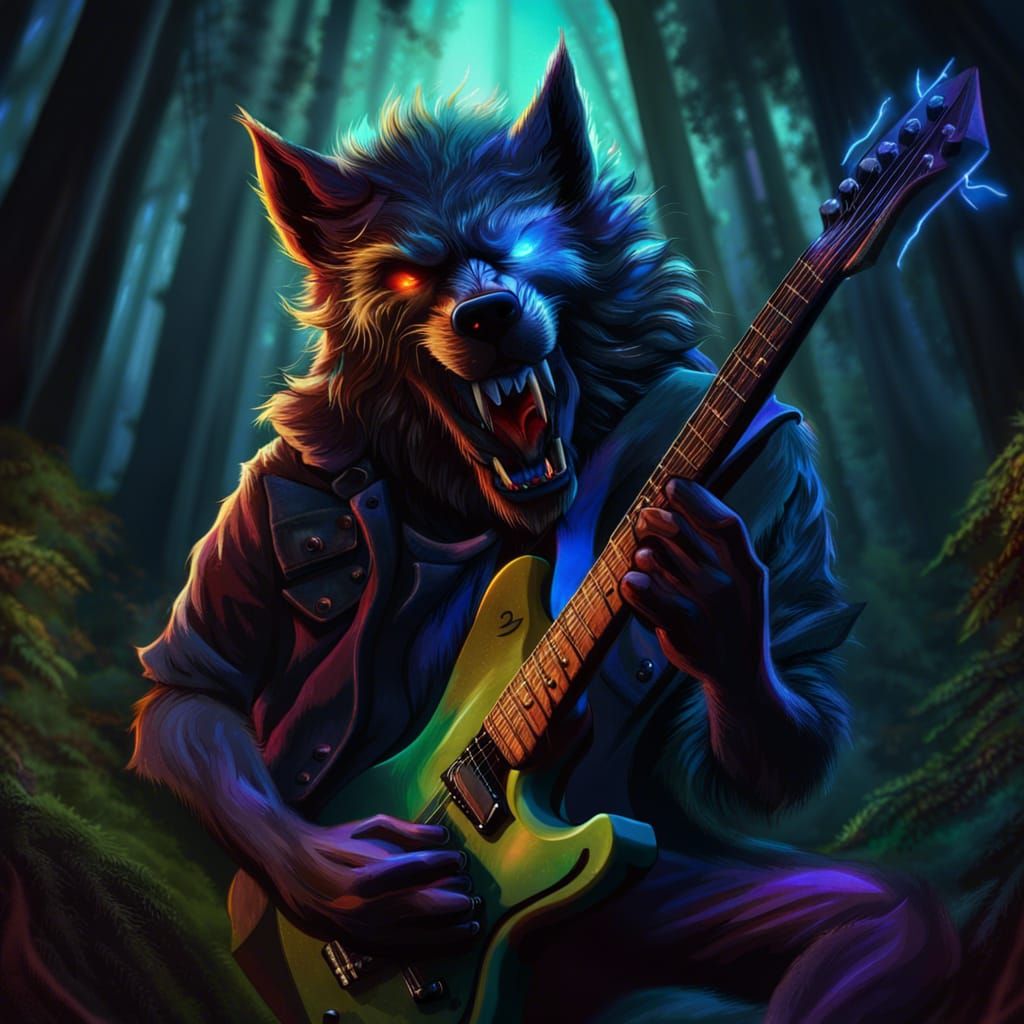 Electric Werewolf Shreddes the Night