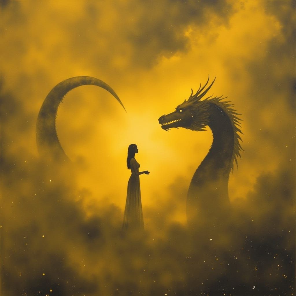 Dragon reaching