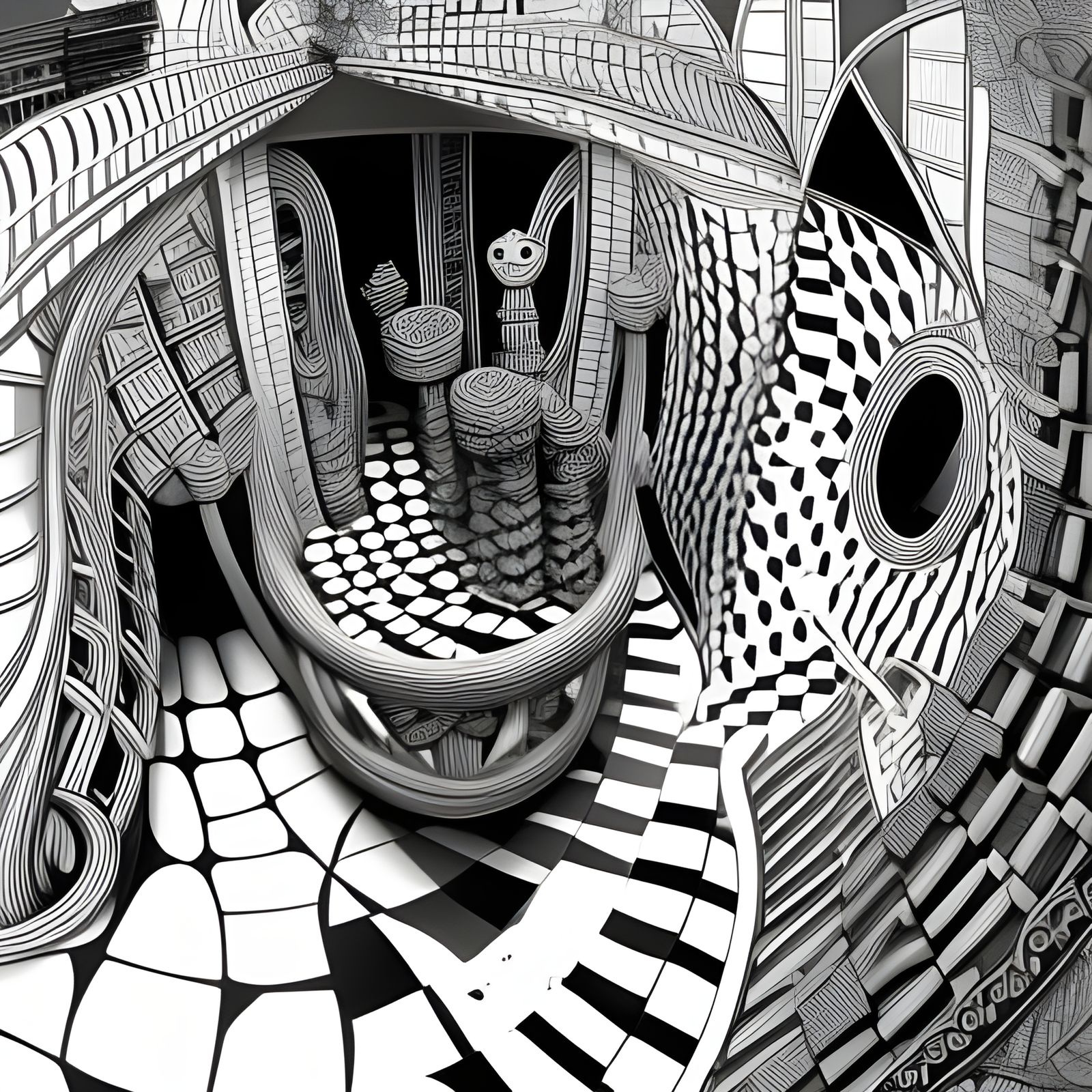 Escher's Infinite Stairway Maze