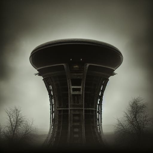 Ominous Alien Spire in Barren Expanse