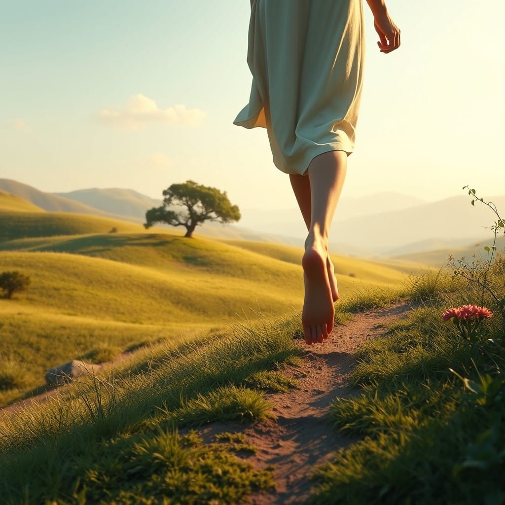 Serene Landscape Invites Barefoot Freedom in Nature