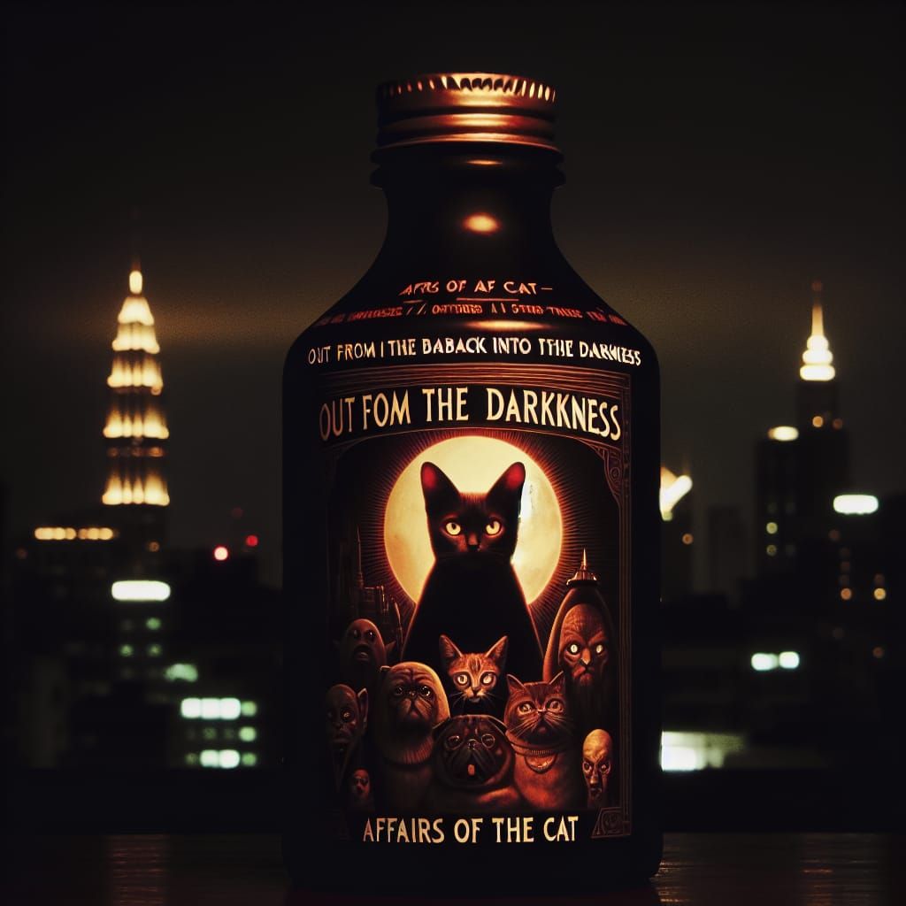 Out from the darkness
Back into the darkness—
Affairs of the cat