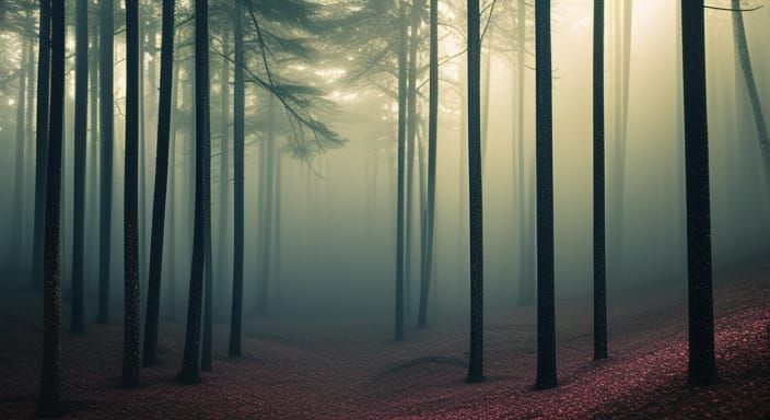 Mystical Black Crystal Emerges in Enchanted Forest