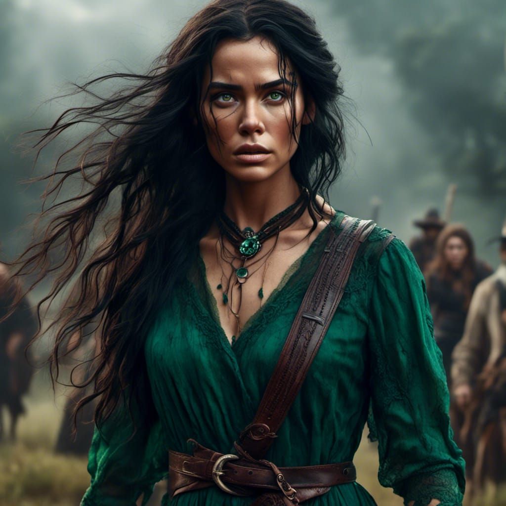 Ethereal Hyperrealist Portrait of a Woman in an Enchanted Ir...