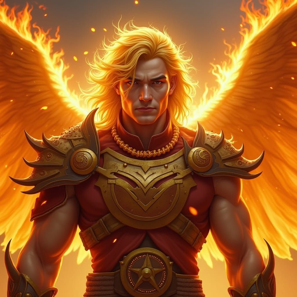 Golden Eye Havoc Demon Hunter in Fiery Wingspan