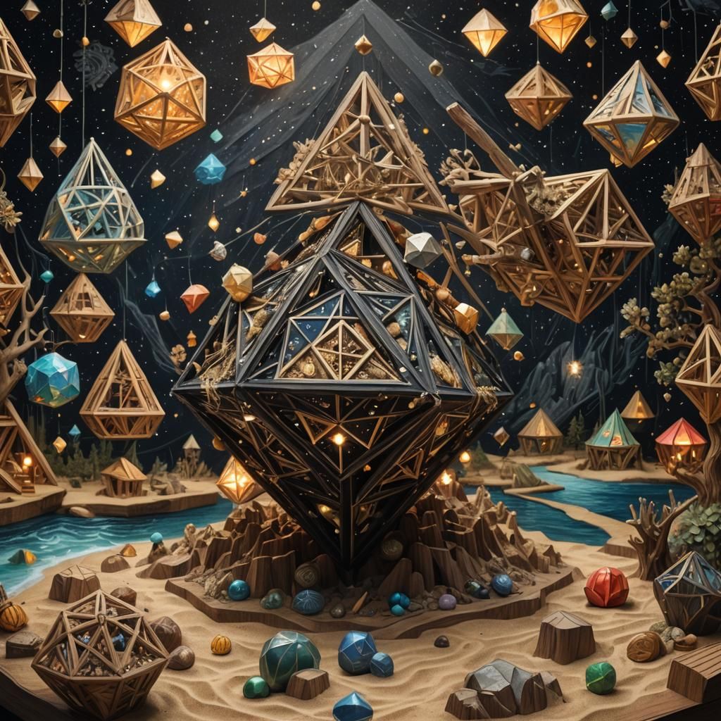 Vibrant Hyperrealistic Forest Scene with Intricate Details