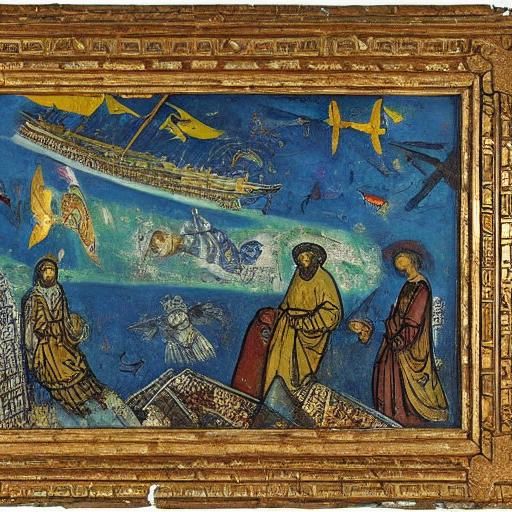 Angels and Demons on Sunken Shipwrecks in a Surreal Underwat...