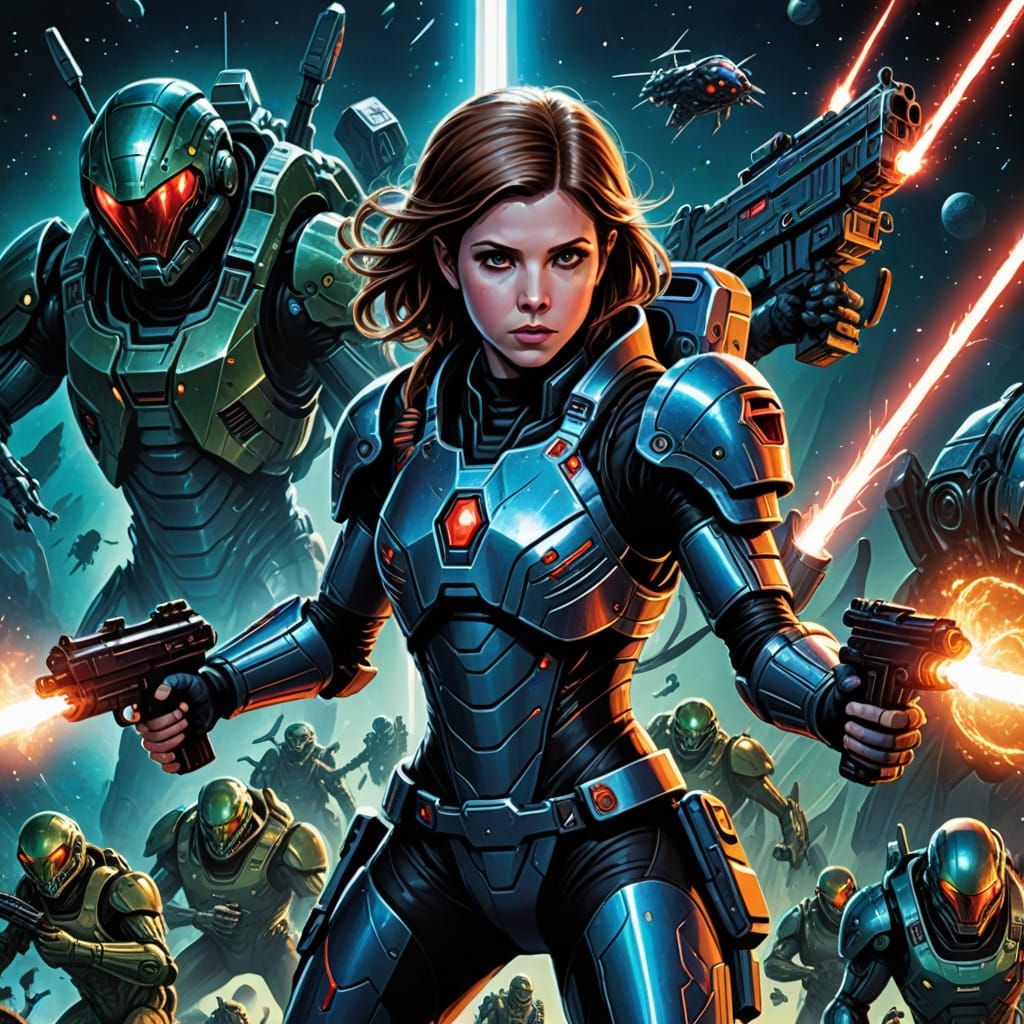 Anna Kendrick Wears Space Armor in Intense Comic Book Style ...