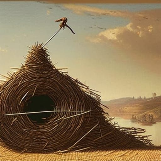 Surrealistic Landscape in Intricately Detailed Hyperrealism