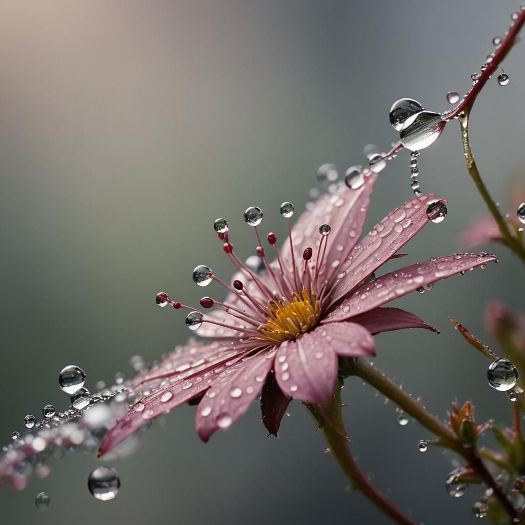 Vibrant Macroscopic Beauty in Cinematic Detail