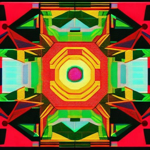 Futuristic Cubist Visions of a Technological Realm