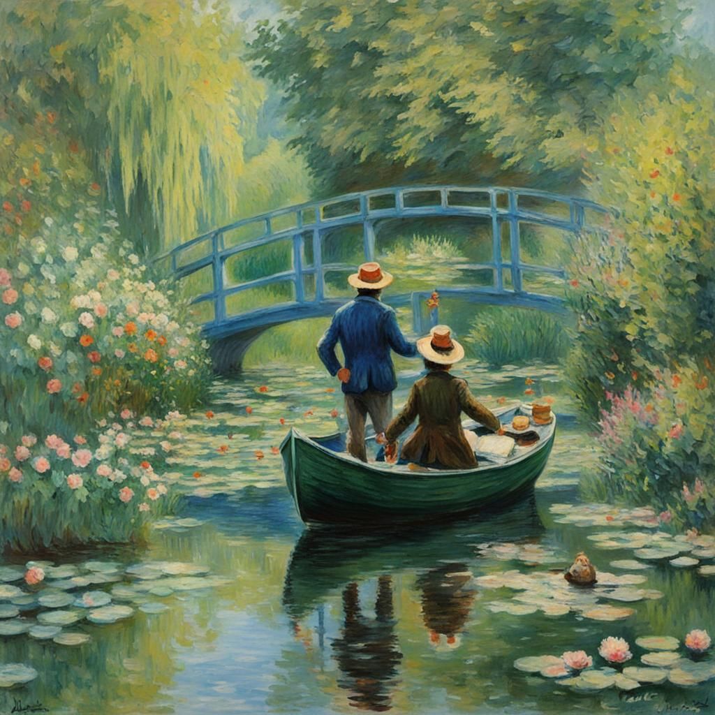 Impressionist Artistic Voyage Inspired by Claude Monet