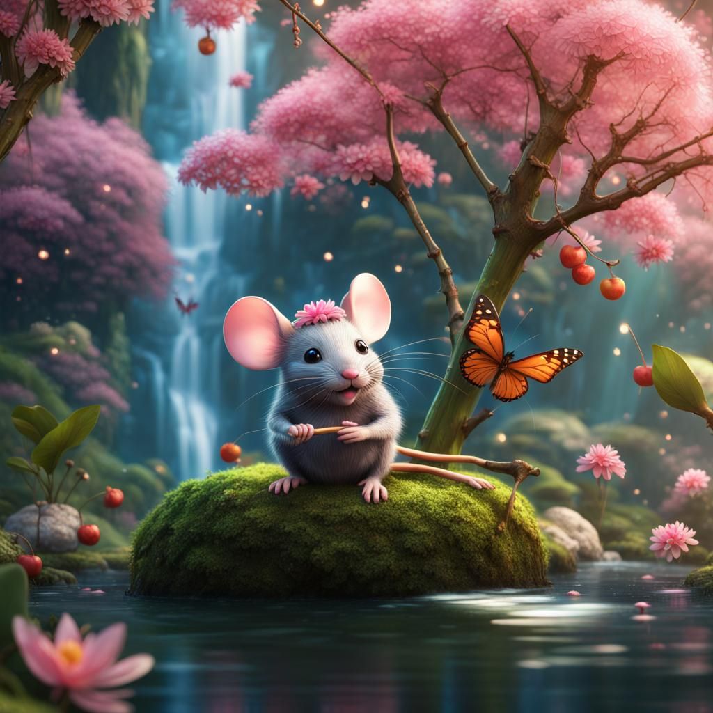 Minnie, familiar within the sacred Willow Woodland