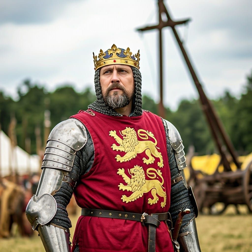 Medieval King Stands Before the Largest Trebuchet in History